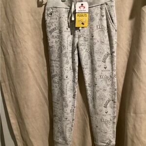 Glitter Gray Peanuts Graphic Joggers